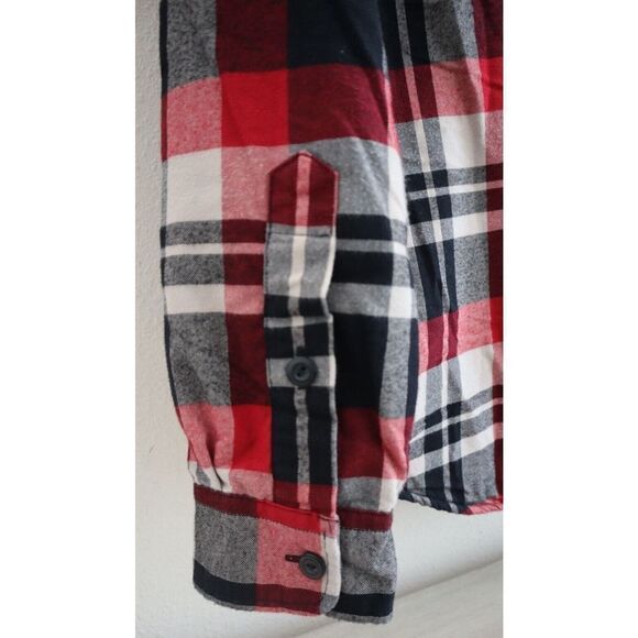 Polo Ralph Lauren Mens Sz M Multi Plaid Sherpa Fleece Lined Flannel Shacket $228 - Picture 6 of 14